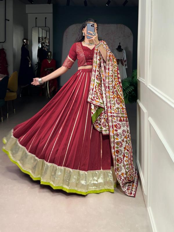 LNB 1658 Chanderi MRN Buy lehenga choli at wholesale prices - wholesale export